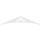 Ekena Millwork Pitch Naple Architectural Grade PVC Gable Pediment, 72"W x 15"H x 1"P (5/12) GPP072X015X100NAP - alternate 4